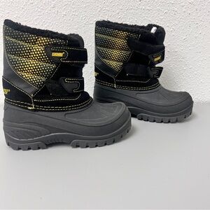 Khombu Boys' Snow Boots - black/yellow,